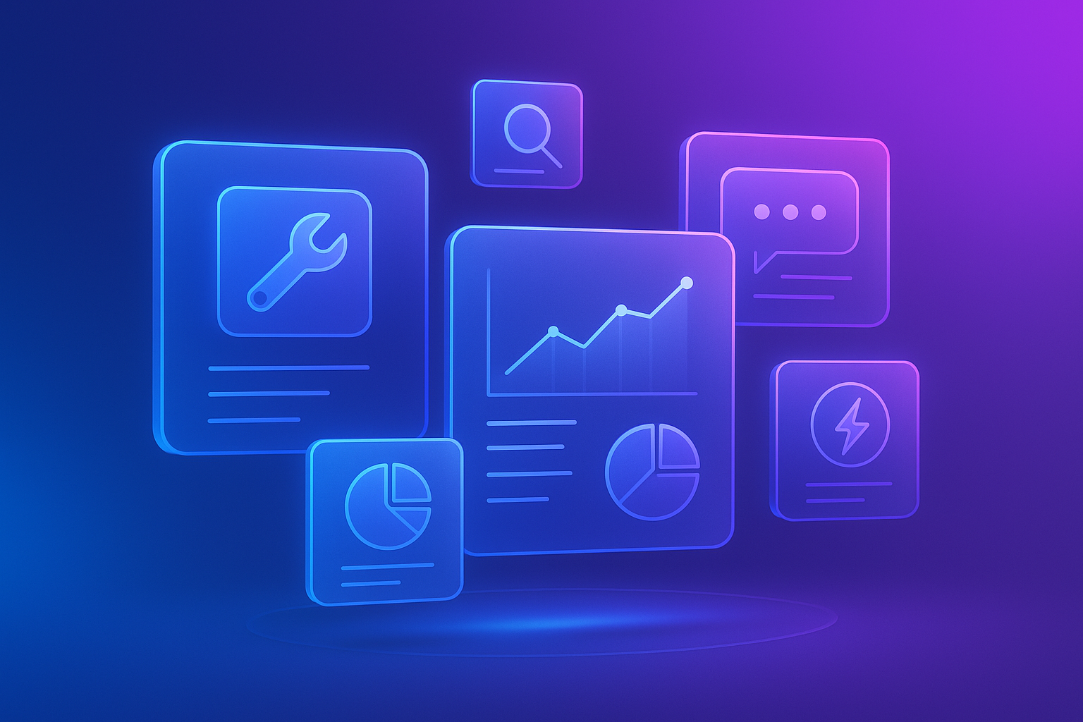AI Product Development Illustration